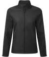 PR812 Premier Ladies Windchecker® Recycled Printable Soft Shell Jacket Black colour image